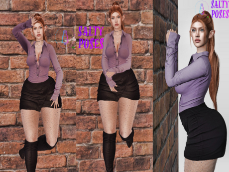 Second Life Marketplace - Salty Poses-Wall Stands